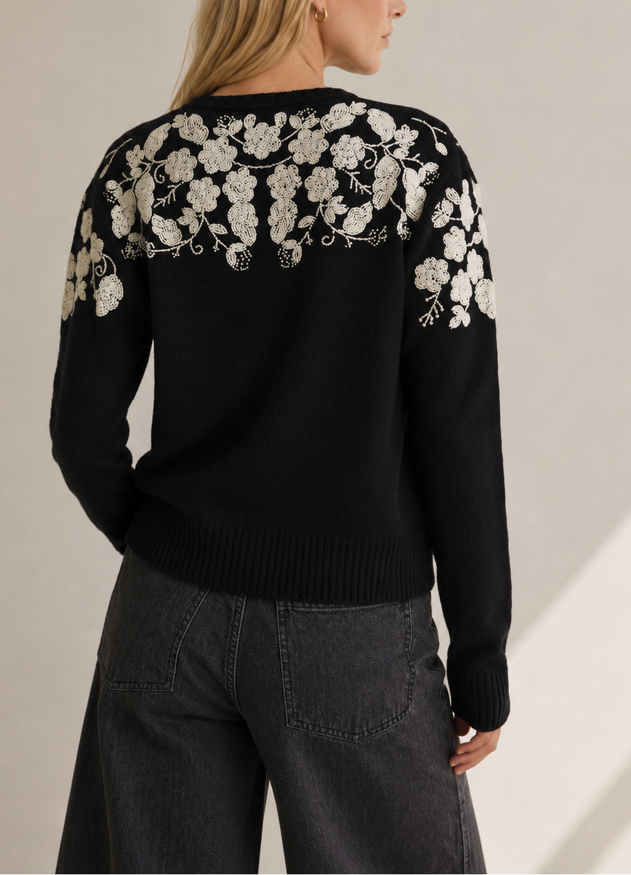Sea Shiloh Embroidered L\S Cardigan