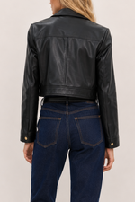 Lamarque Lorena Cropped Leather Jacket