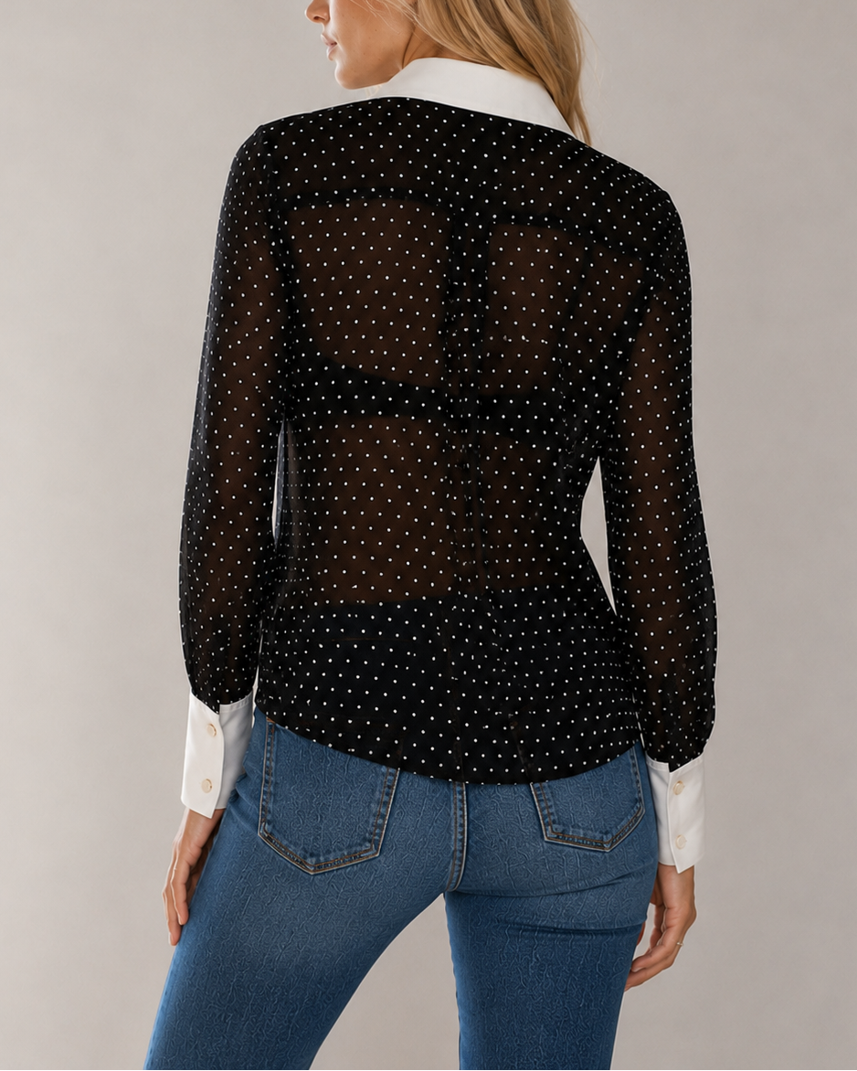 Lagence Sona Poplin Collar Blouse