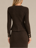 Lagence Melissa Knit Flare Cardigan
