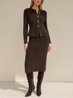 Lagence Melissa Knit Flare Cardigan