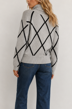 Allude Wool Blend Mockneck Sweater