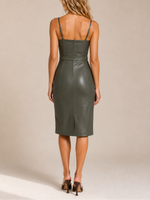 Lagence Halia Buckle Midi Dress