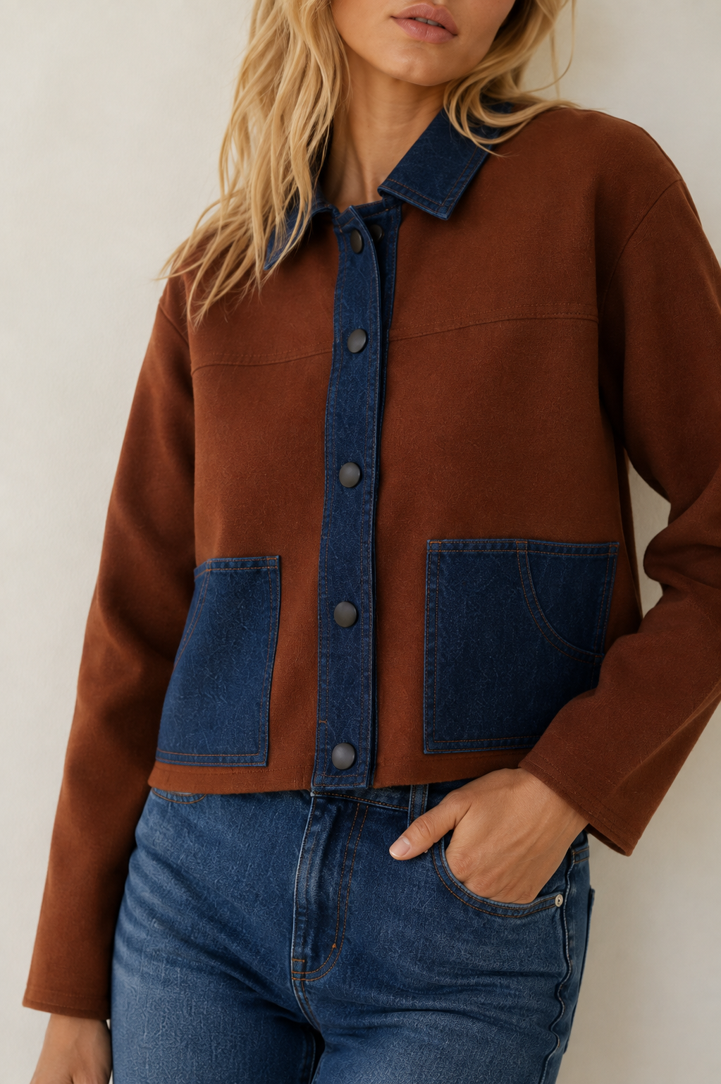 Loop Denim Detour Knit Jacket
