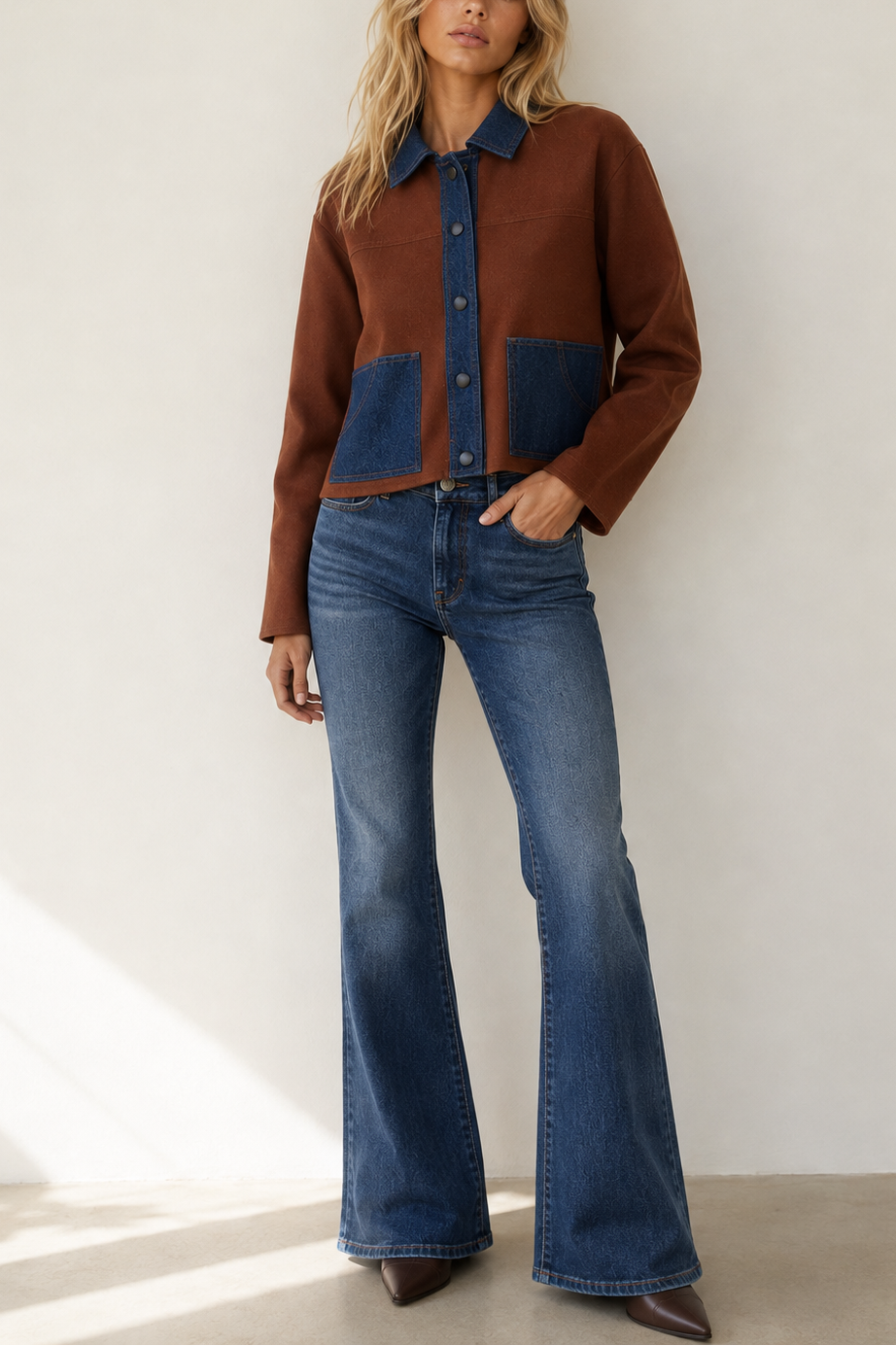 Loop Denim Detour Knit Jacket