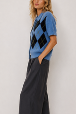 Rails Kelly S/S Argyle Sweater