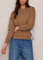 LAFATA Mix Media Sweatshirt
