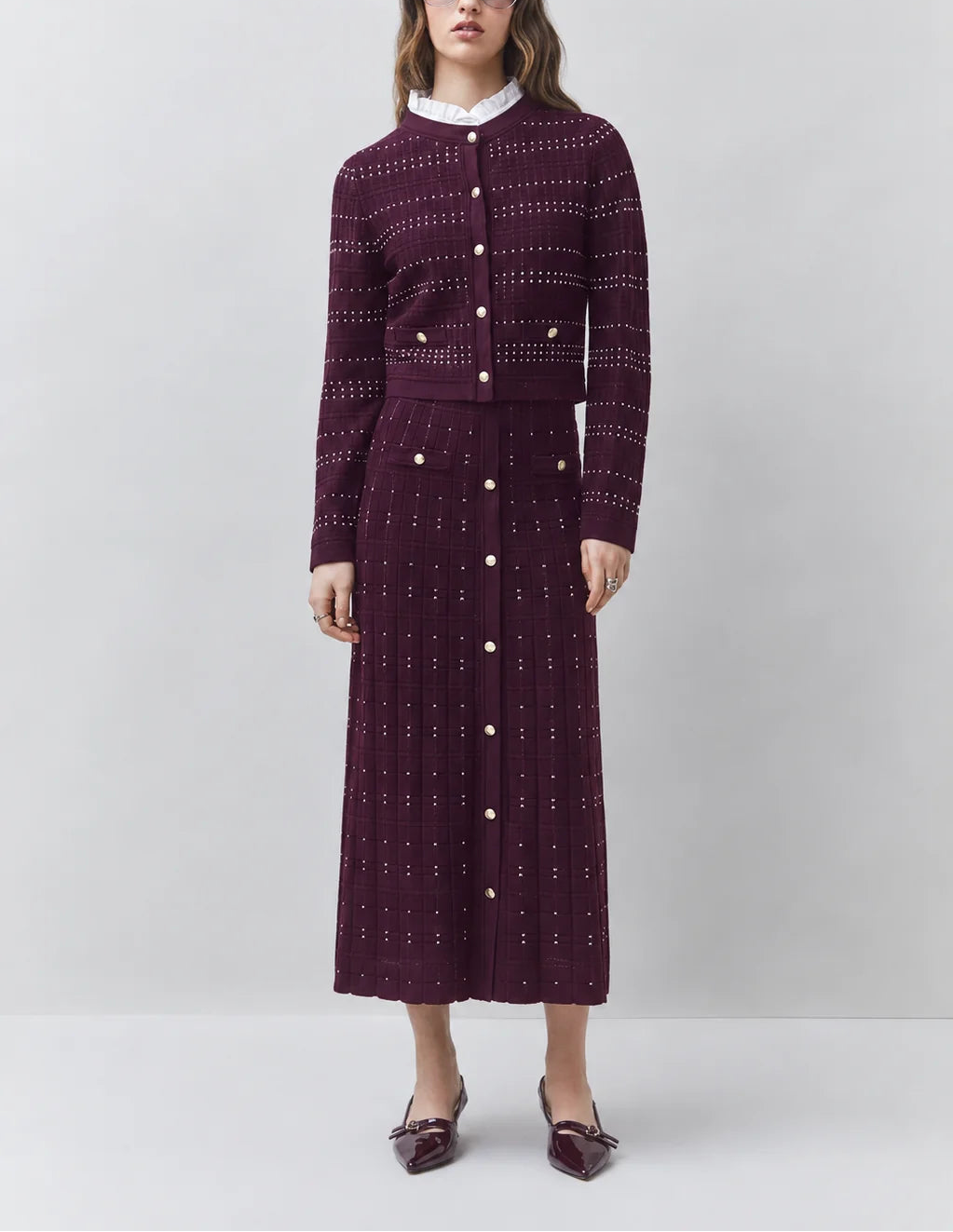 Suncoo Ganeli Two Tone Cardigan
