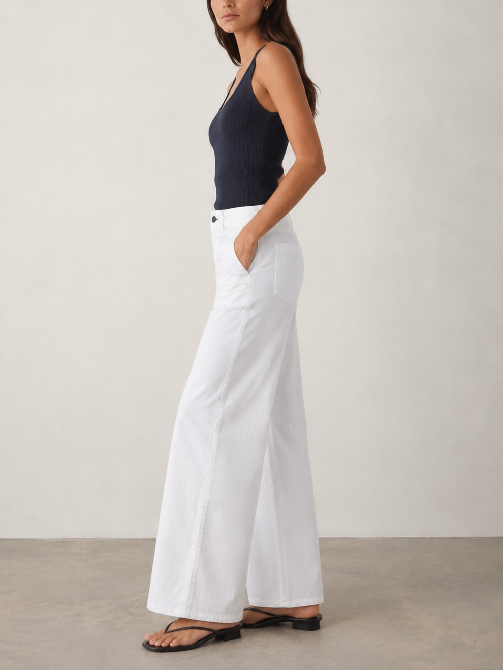 ASKKNY Cropped Sailor Jeans