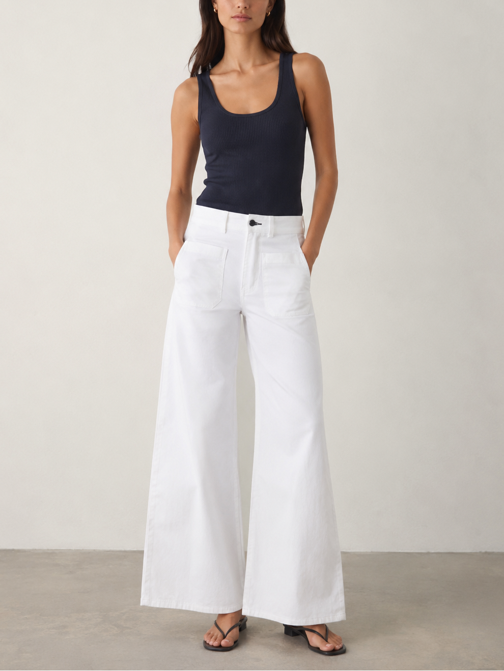 ASKKNY Cropped Sailor Jeans
