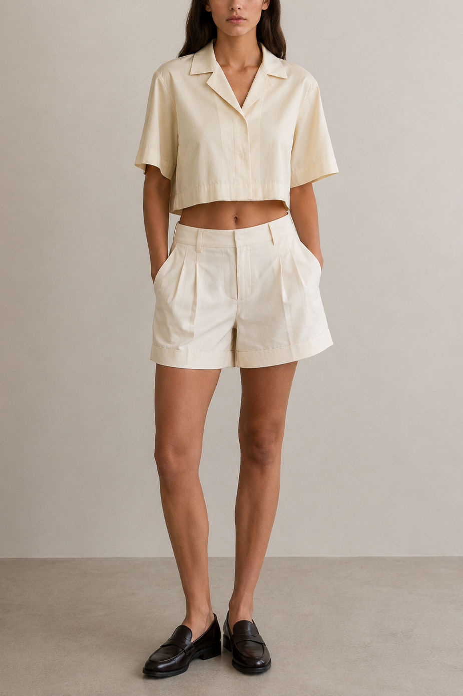 Loop Double Up Crop Jacket