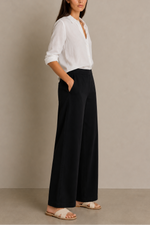 Bella Dahl Clean Front Wide Crop Leg Pant