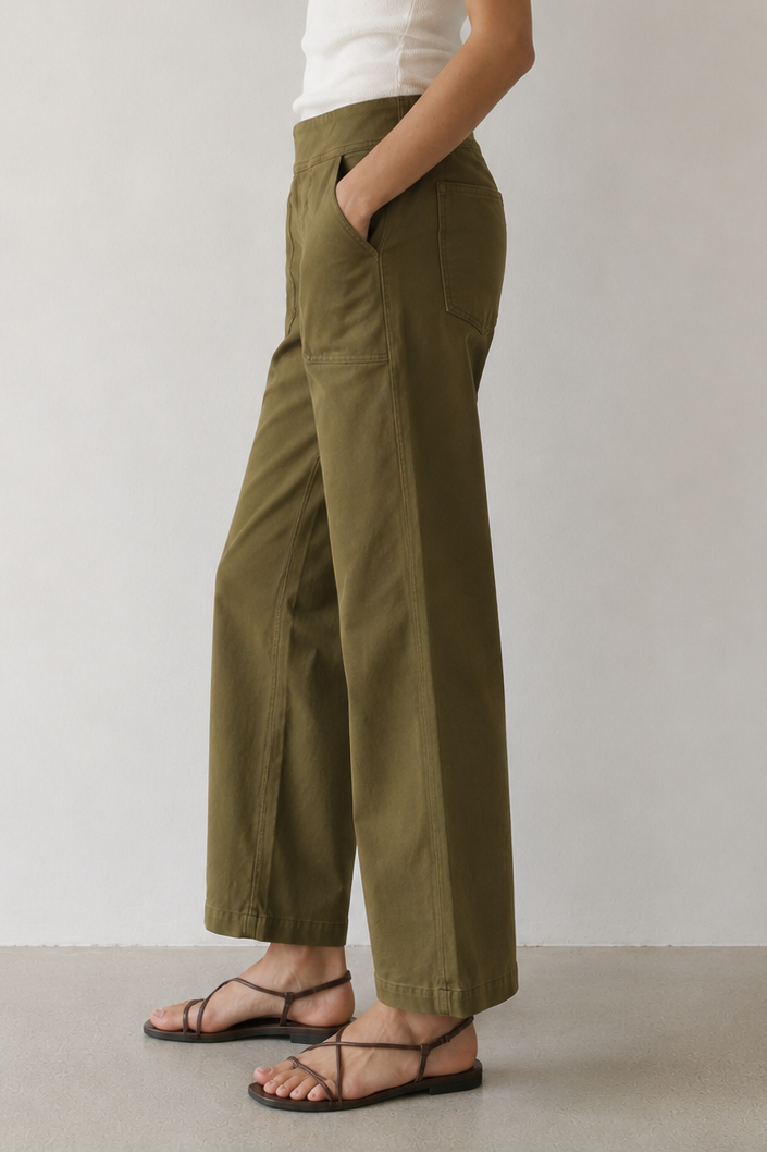 Gallery Couture Twill Pull On Pant