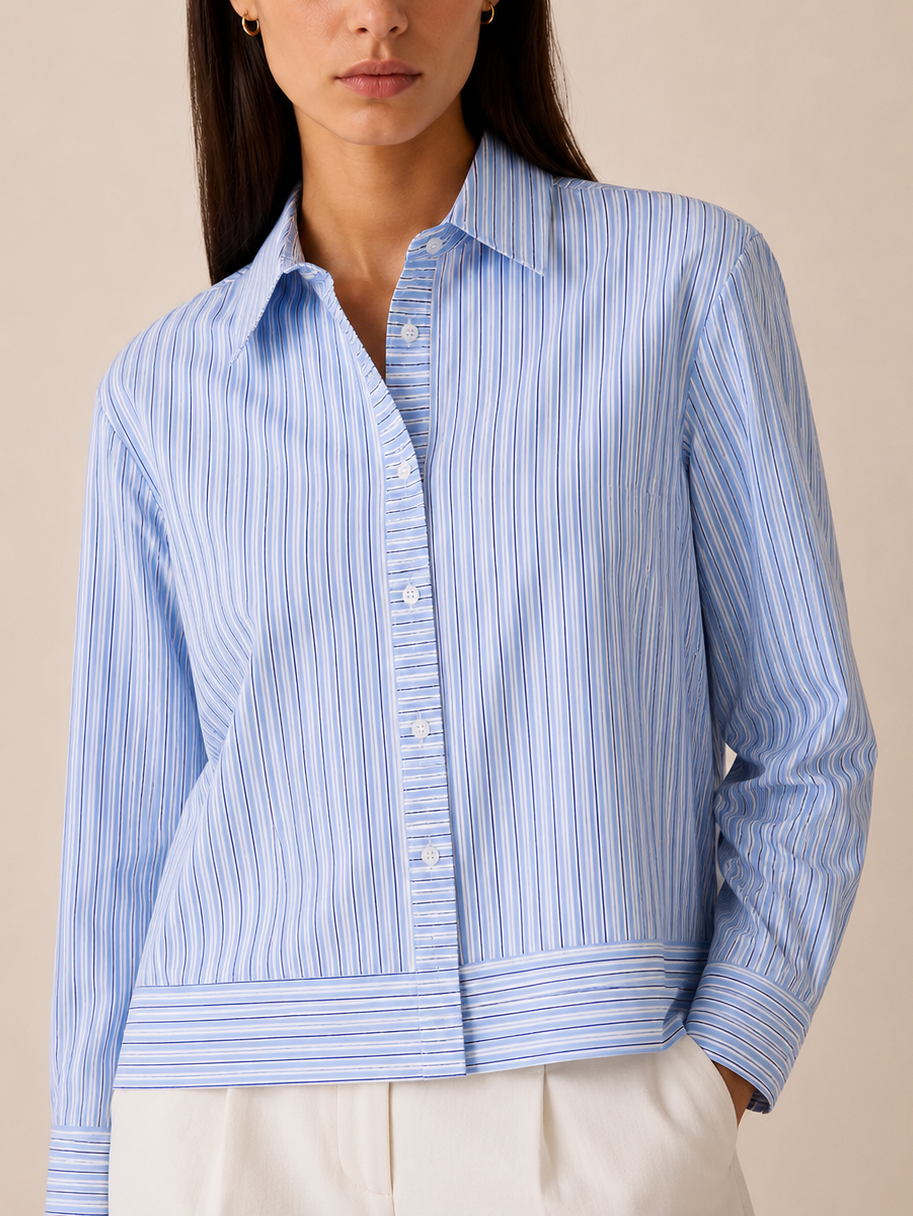 Loop Seeing Stripes Button Front Shirt
