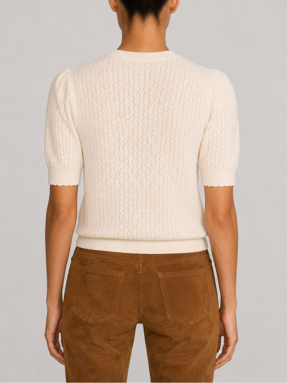 Frame The Gathered HoneyComb Sweater
