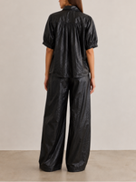 PHARAOH Claude Faux Leather Shirt