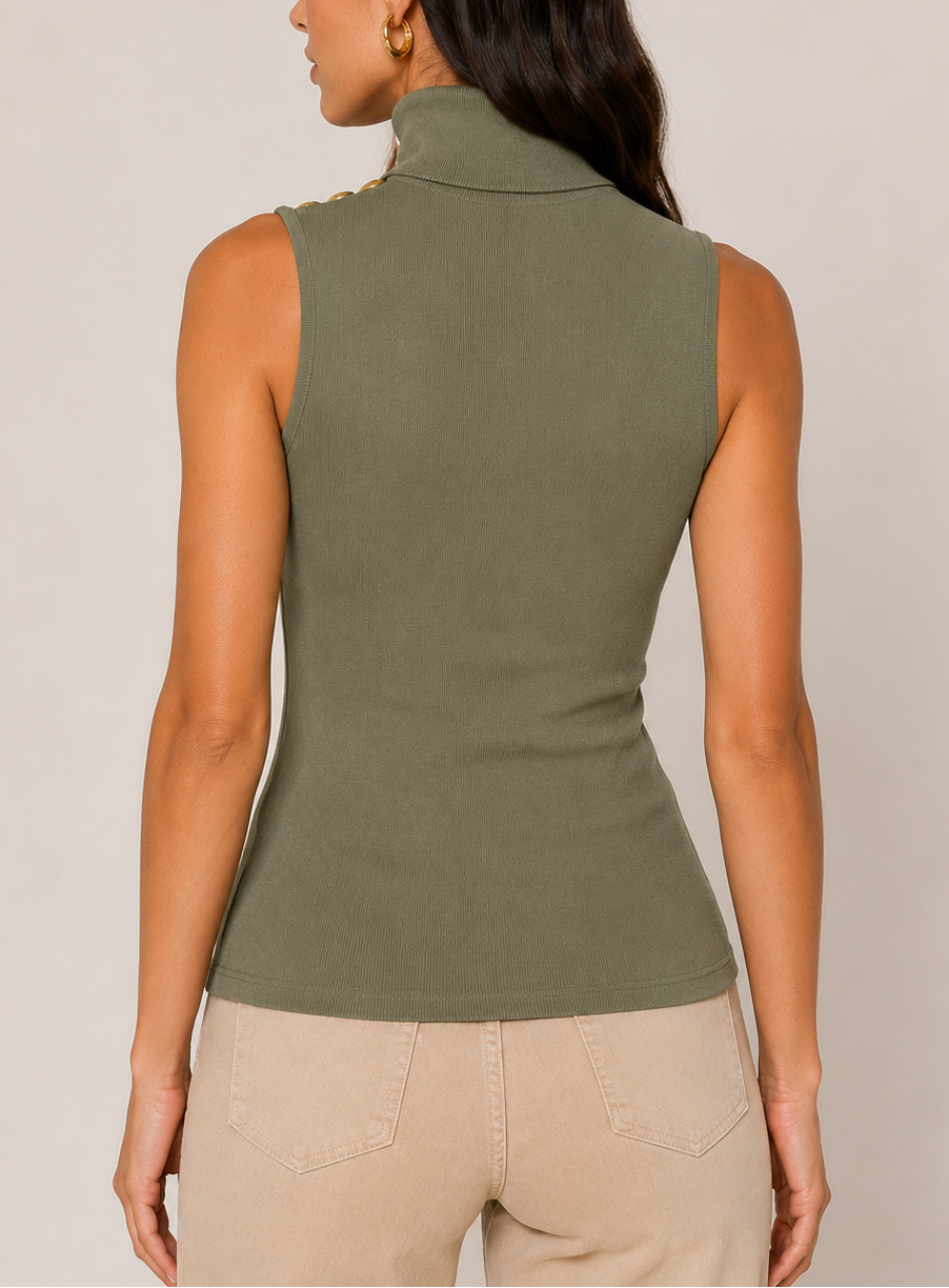 Lagence Ceci Sleeveless Turtle Neck