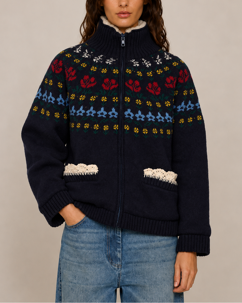 Sea Preston Knit Sherpa Jacket