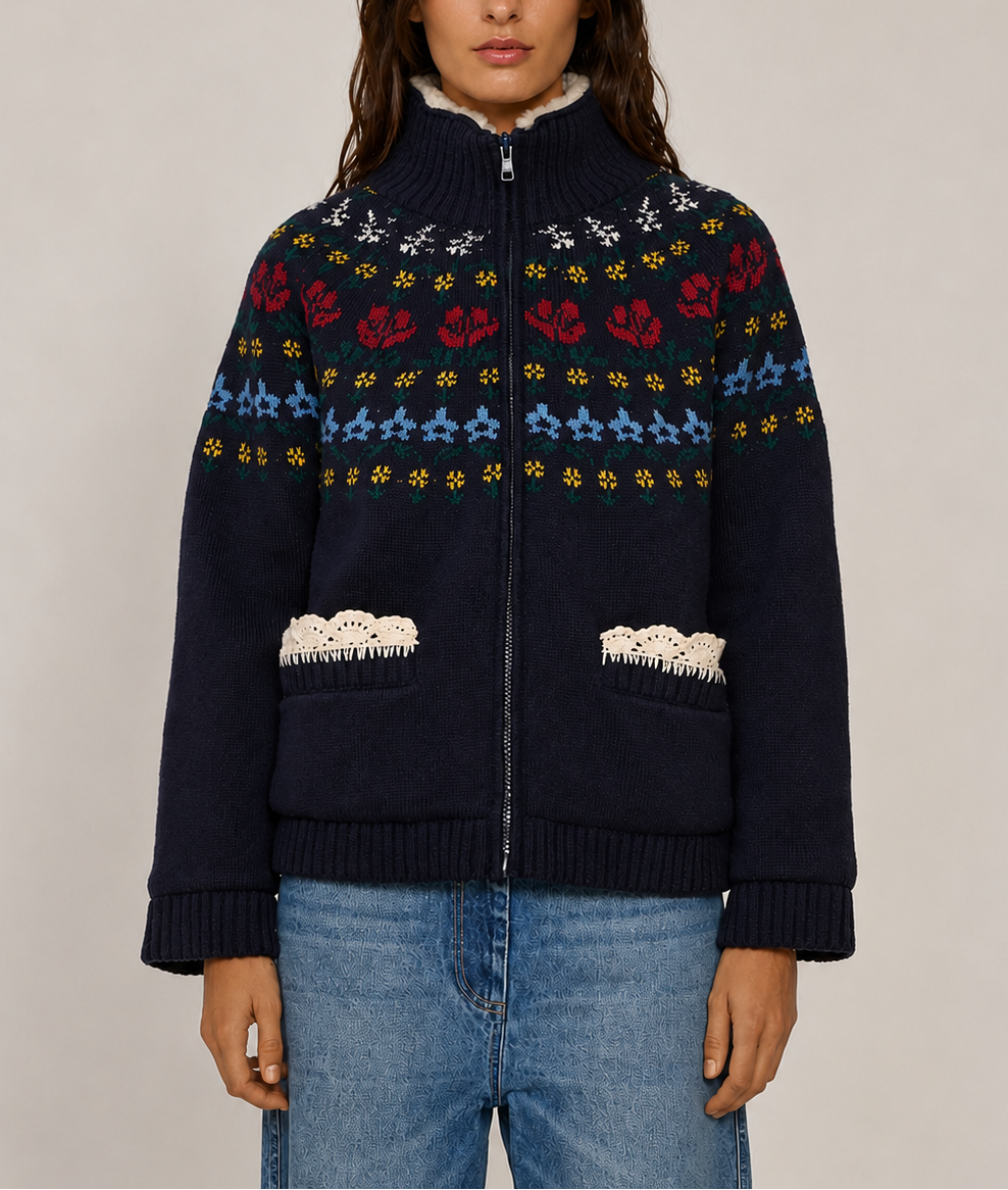 Sea Preston Knit Sherpa Jacket