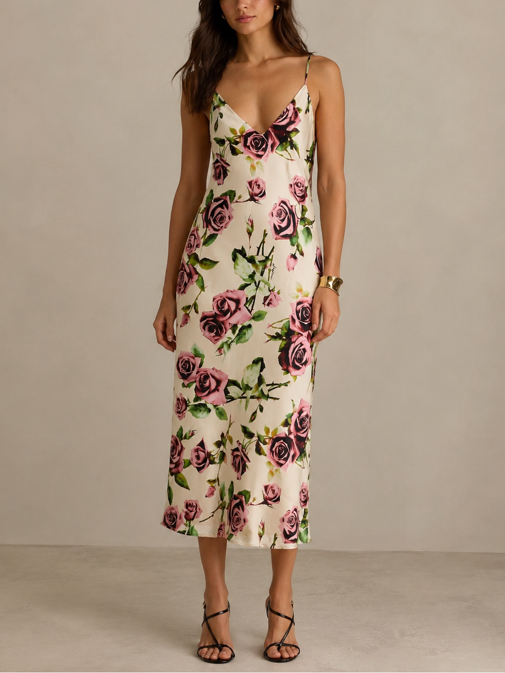 Lagence TS Seridie Midi Slip Dress