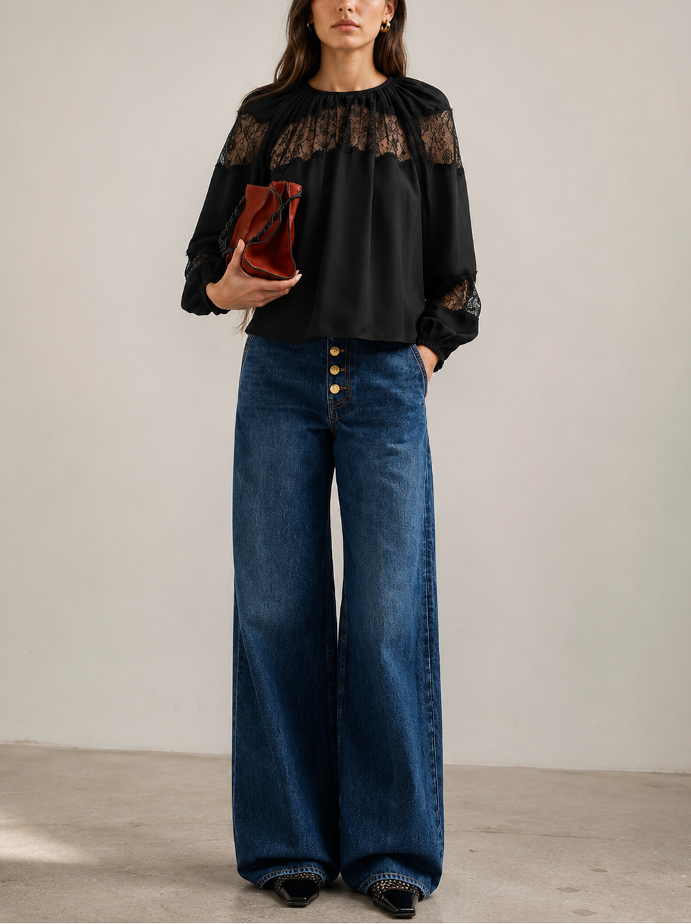 Ulla Johnson Bess LS Silk Blouse