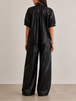 PHARAOH Claude Faux Leather Shirt