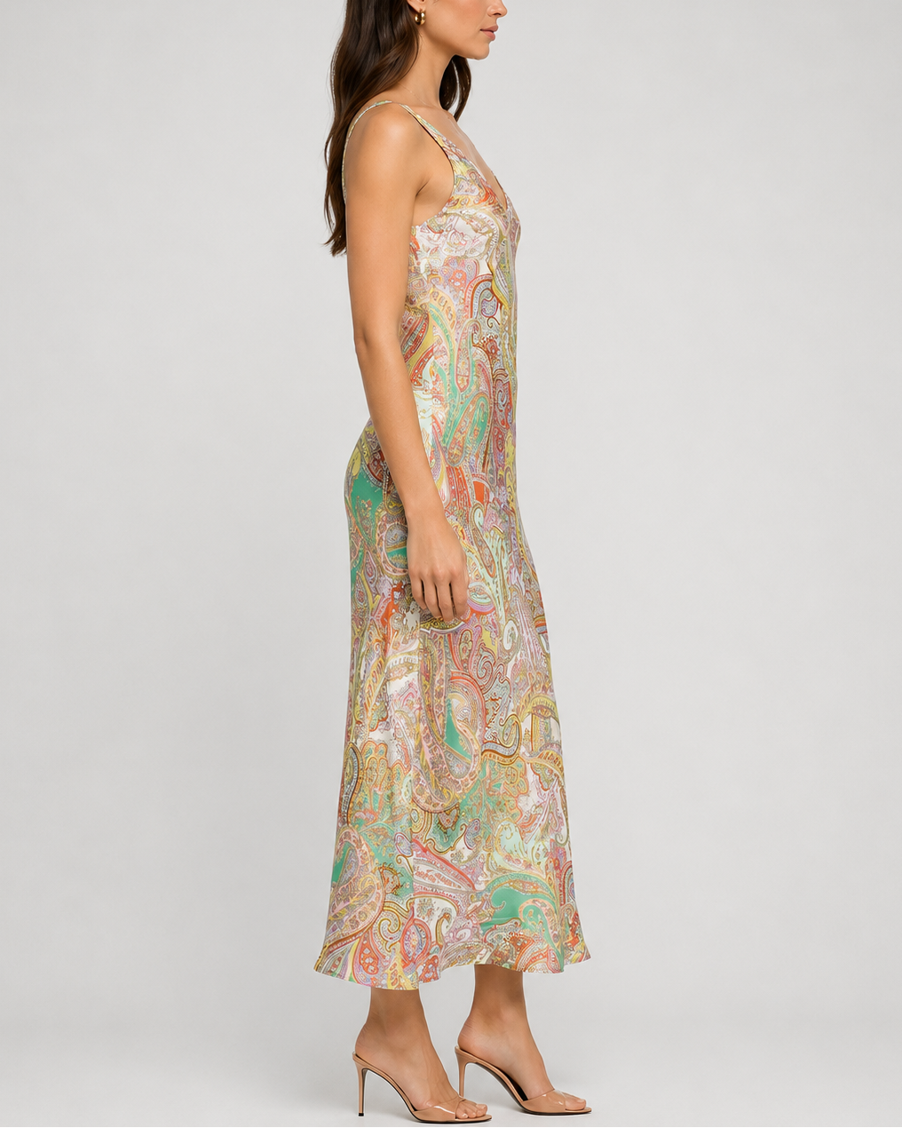 Lagence TS Akiya Satin Maxi Dress