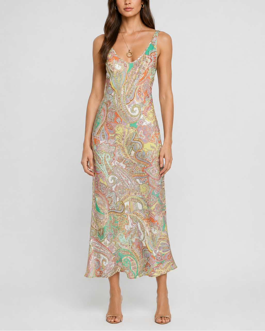 Lagence TS Akiya Satin Maxi Dress