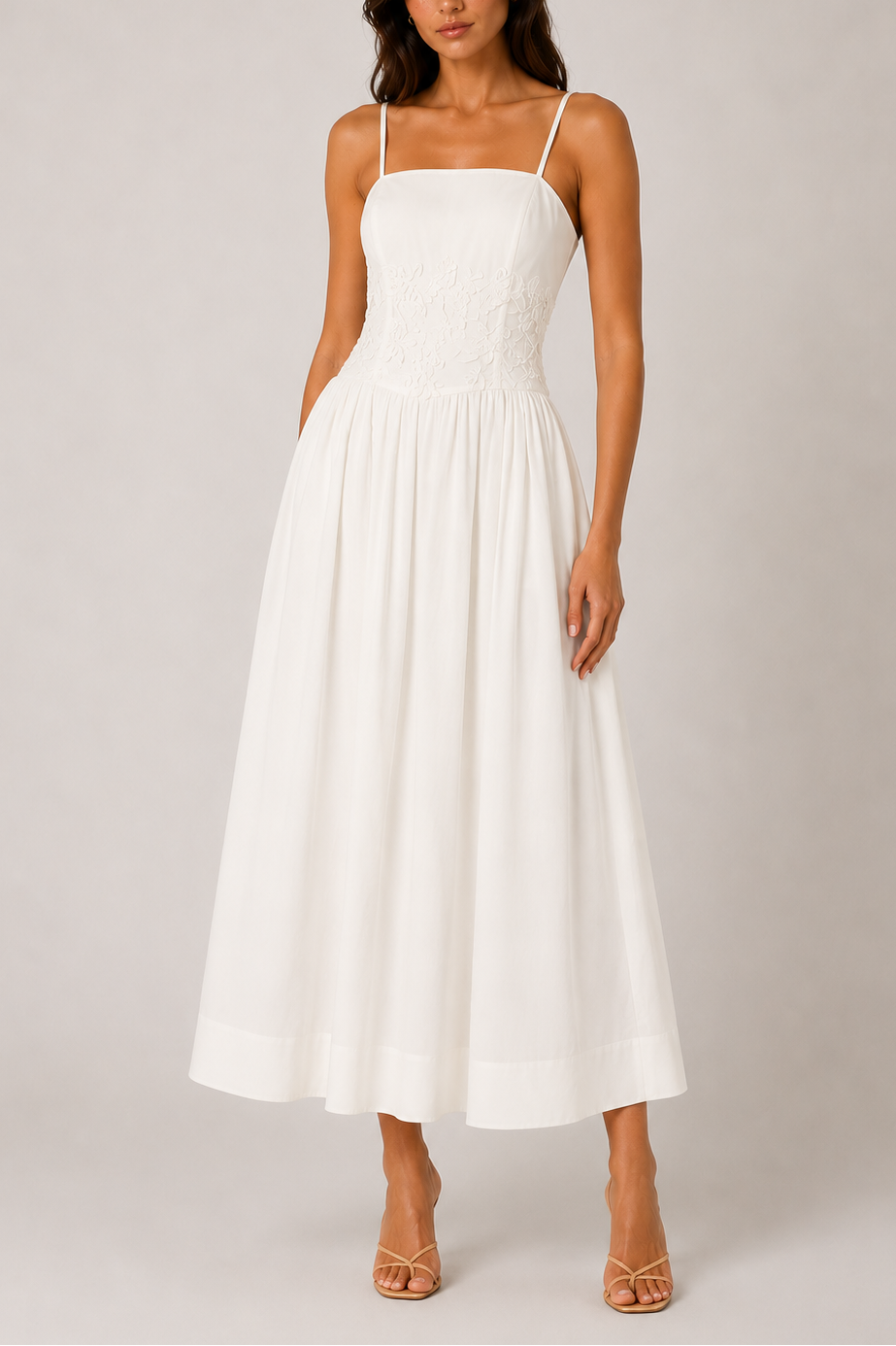 Milly TS Lou Crochet Maxi Dress