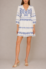 Milly TS Lene Embroidered Mini Dress