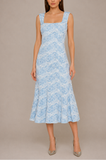 Milly TS Meg Butterfly Lace Maxi Dress