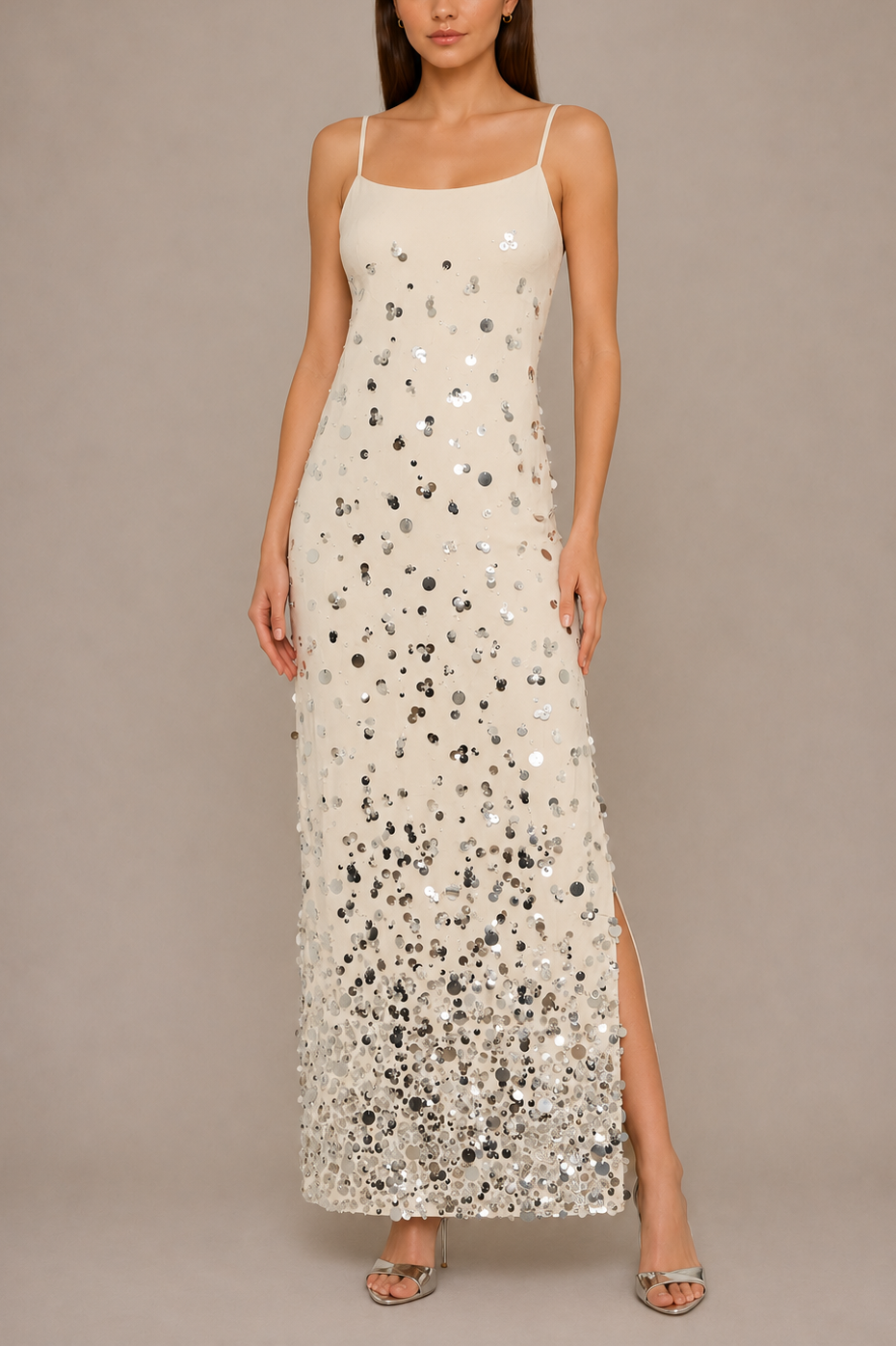 Milly TS Lily Sequin Linen Dress