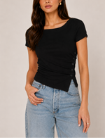 Stateside TS Rib Side Buttoned Top