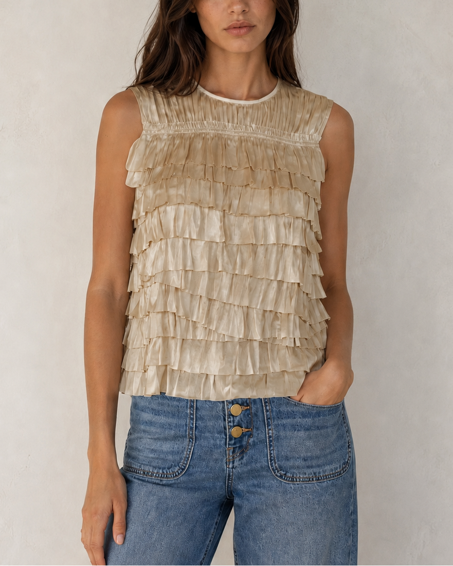 Ulla Johnson Quinn Layered Sleeveless Top