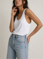 Majestic Filatures Stretch Linen Crewneck Tank