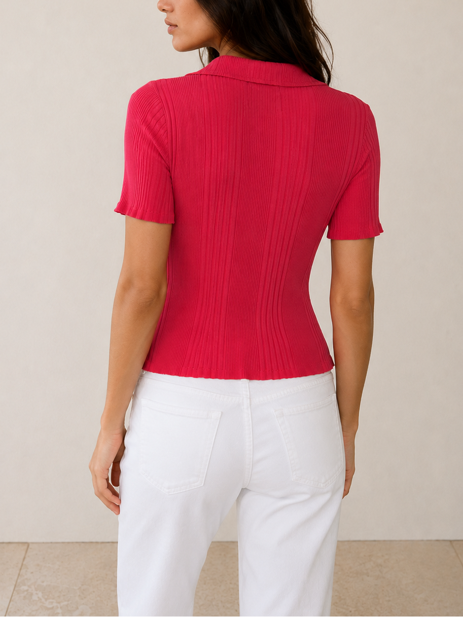 NSF Alden SS Fitted Snap Polo