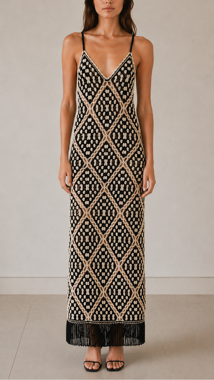 Loop Maxi Crochet Dress