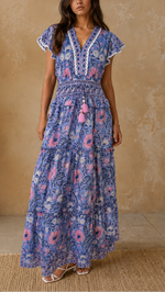 SALROSA Long Print Dress