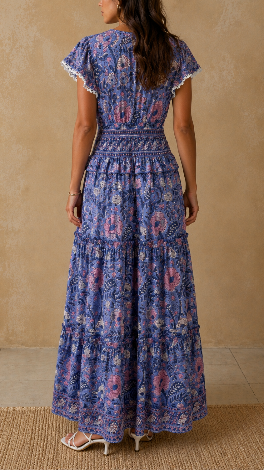 SALROSA Long Print Dress