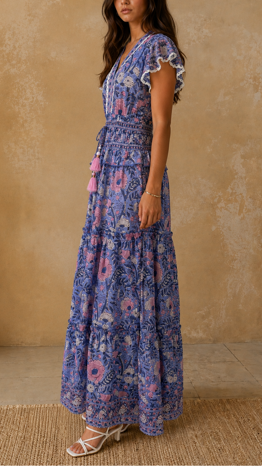 SALROSA Long Print Dress