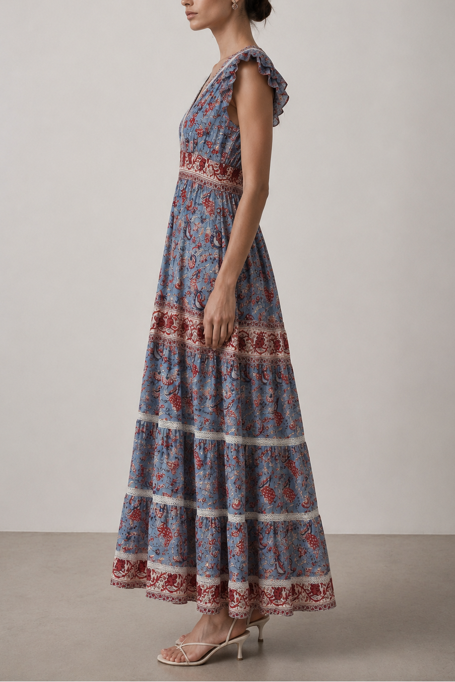 SALROSA Maxi Print Dress