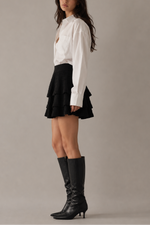 Loop Pointelle Sweater Skirt
