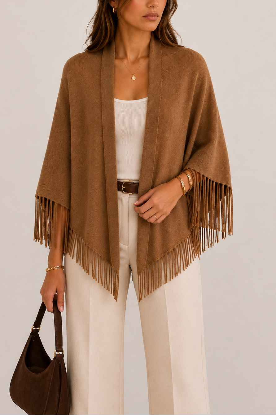 Brodie Grace Cashmere Fringed Wrap