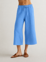 Bella Dahl Ruffle Waist Wide Leg Crop Pant