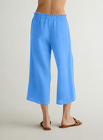 Bella Dahl Ruffle Waist Wide Leg Crop Pant