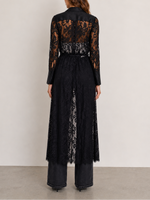 L'agence Leora Lace Button Down Dress