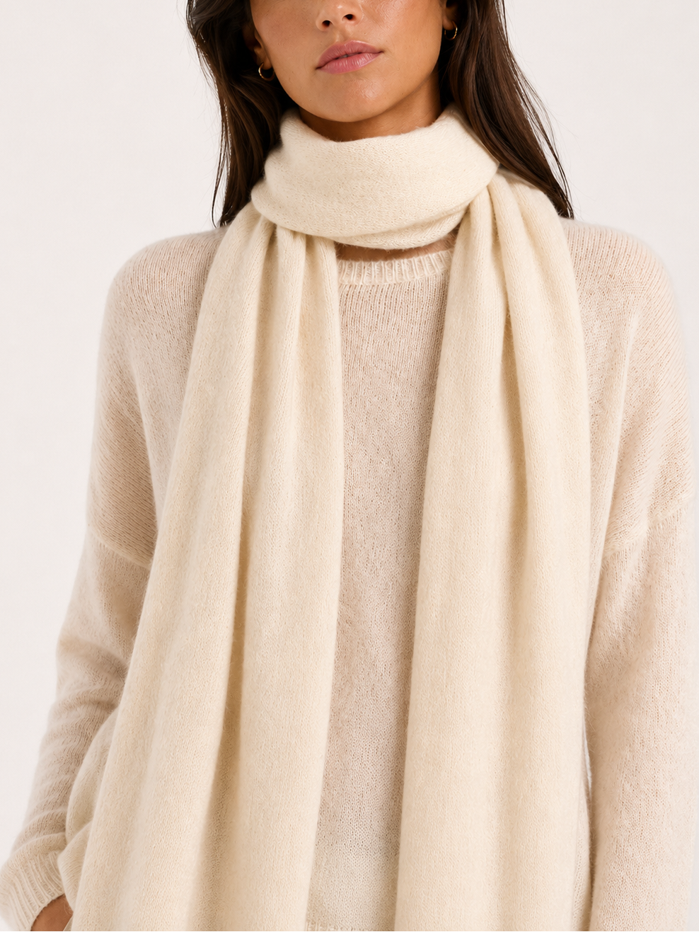 Brodie Estelle Cashmere Blend Sparkle Skinny Scarf