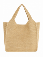 Shebobo Mamie XL Crochet Straw Basket Handbag