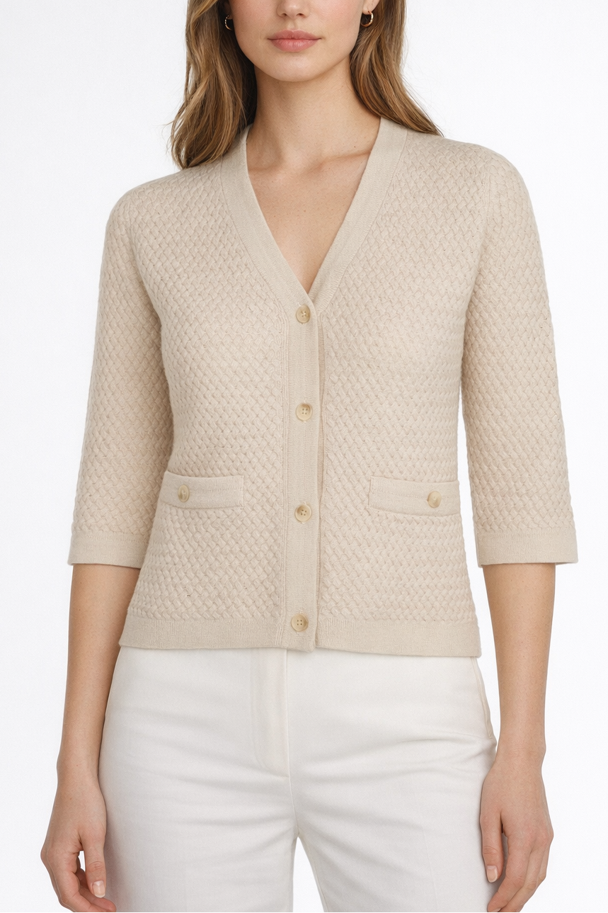 Naadam Cotton Cashmere S/S Cardigan
