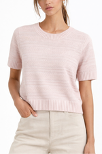 Kokun Ts Textured Boxy Knitted Tee